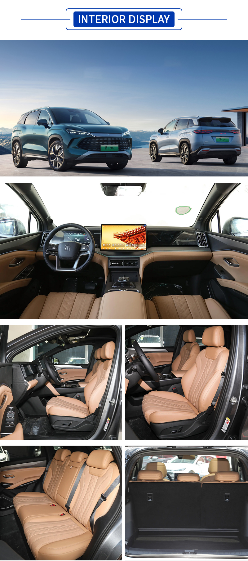 BYD Song L DM-i All Colors,BYD Song L DM-i All Interior Display